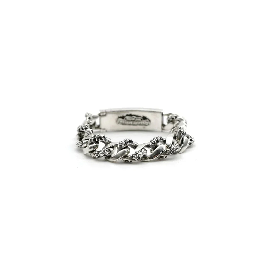 Chrome-Hearts DAGGER ID FANCY LINK CLIP BRACELET -9